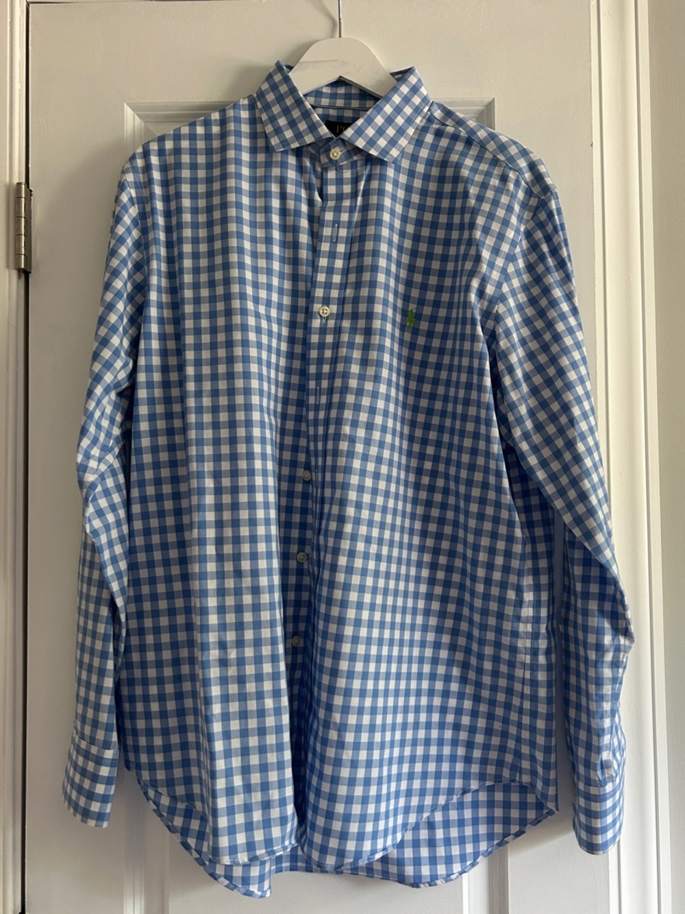 Ralph Lauren Men’s Blue Gingham Button-Up Shirt